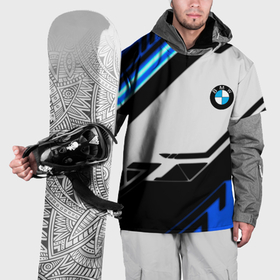 Накидка на куртку 3D с принтом BMW спортивная геометрия в Тюмени, 100% полиэстер |  | 