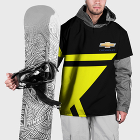 Накидка на куртку 3D с принтом Chevrolet yellow star , 100% полиэстер |  | Тематика изображения на принте: 