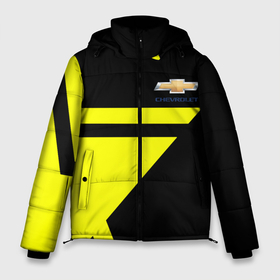 Мужская зимняя куртка 3D с принтом Chevrolet yellow star в Новосибирске, верх — 100% полиэстер; подкладка — 100% полиэстер; утеплитель — 100% полиэстер | длина ниже бедра, свободный силуэт Оверсайз. Есть воротник-стойка, отстегивающийся капюшон и ветрозащитная планка. 

Боковые карманы с листочкой на кнопках и внутренний карман на молнии. | 
