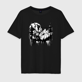 Мужская футболка хлопок Oversize с принтом Кибержизнь лисичек в Новосибирске, 100% хлопок | свободный крой, круглый ворот, “спинка” длиннее передней части | Тематика изображения на принте: 
