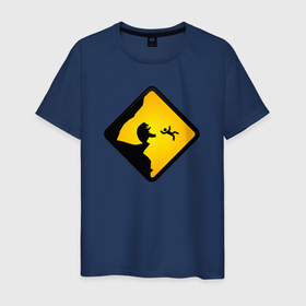 Мужская футболка хлопок с принтом Знаки опасности   гадкие медведи в Белгороде, 100% хлопок | прямой крой, круглый вырез горловины, длина до линии бедер, слегка спущенное плечо. | 