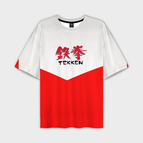 Мужская футболка oversize 3D с принтом Tekken текстура файтинг япония ,  |  | Тематика изображения на принте: 