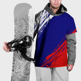 Накидка на куртку 3D с принтом Триколор Россия в Новосибирске, 100% полиэстер |  | Тематика изображения на принте: 