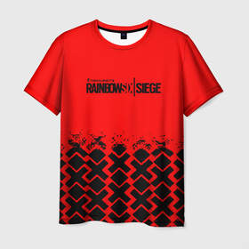 Мужская футболка 3D с принтом Rainbow six gamer в Петрозаводске, 100% полиэфир | прямой крой, круглый вырез горловины, длина до линии бедер | 