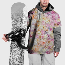 Накидка на куртку 3D с принтом Много бутонов роз в Белгороде, 100% полиэстер |  | Тематика изображения на принте: 