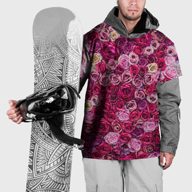 Накидка на куртку 3D с принтом Много роз в Курске, 100% полиэстер |  | Тематика изображения на принте: 