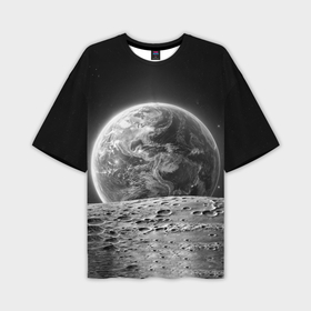 Мужская футболка oversize 3D с принтом Вид Земли со спутника в Белгороде,  |  | Тематика изображения на принте: 