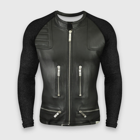 Мужской рашгард 3D с принтом Terminator first   leather jacket ,  |  | 