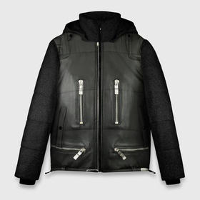 Мужская зимняя куртка 3D с принтом Terminator first   leather jacket , верх — 100% полиэстер; подкладка — 100% полиэстер; утеплитель — 100% полиэстер | длина ниже бедра, свободный силуэт Оверсайз. Есть воротник-стойка, отстегивающийся капюшон и ветрозащитная планка. 

Боковые карманы с листочкой на кнопках и внутренний карман на молнии. | 