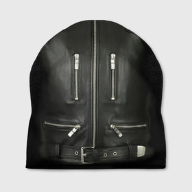 Шапка 3D с принтом Terminator first   leather jacket , 100% полиэстер | универсальный размер, печать по всей поверхности изделия | 