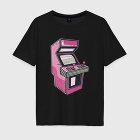 Мужская футболка хлопок Oversize с принтом Игровой автомат в Кировске, 100% хлопок | свободный крой, круглый ворот, “спинка” длиннее передней части | 