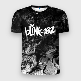 Мужская футболка 3D Slim с принтом Blink 182 black graphite , 100% полиэстер с улучшенными характеристиками | приталенный силуэт, круглая горловина, широкие плечи, сужается к линии бедра | 