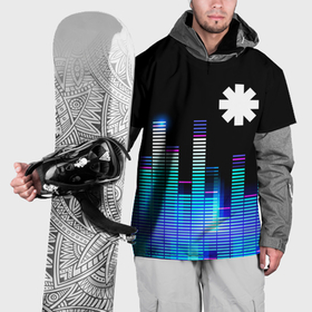 Накидка на куртку 3D с принтом Red Hot Chili Peppers эквалайзер в Курске, 100% полиэстер |  | 