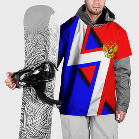 Накидка на куртку 3D с принтом Герб России спортивный стиль в Курске, 100% полиэстер |  | Тематика изображения на принте: 