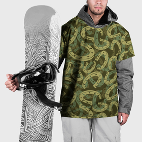 Накидка на куртку 3D с принтом Подковы   камуфляж в Санкт-Петербурге, 100% полиэстер |  | 
