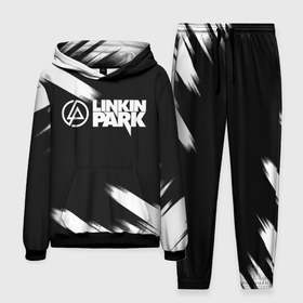 Мужской костюм с толстовкой 3D с принтом Linkin park рок бенд краски ,  |  | 