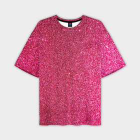 Мужская футболка oversize 3D с принтом Яркий розовый блеск в Курске,  |  | Тематика изображения на принте: 