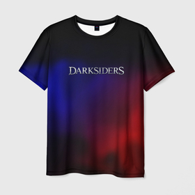 Мужская футболка 3D с принтом Darksiders gradient в Белгороде, 100% полиэфир | прямой крой, круглый вырез горловины, длина до линии бедер | 