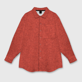 Мужская рубашка oversize 3D с принтом Текстура однотонный кирпичный красный в Тюмени,  |  | Тематика изображения на принте: 