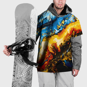 Накидка на куртку 3D с принтом Кислотные метаморфозы в Екатеринбурге, 100% полиэстер |  | Тематика изображения на принте: 