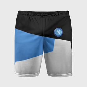 Мужские шорты спортивные с принтом Napoli sport geometry в Петрозаводске,  |  | 