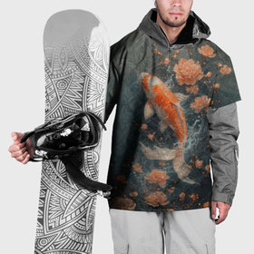 Накидка на куртку 3D с принтом Большой карп кои в Курске, 100% полиэстер |  | Тематика изображения на принте: 