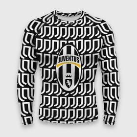 Мужской рашгард 3D с принтом Juventus pattern fc в Екатеринбурге,  |  | Тематика изображения на принте: 