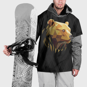 Накидка на куртку 3D с принтом Русский бурый медведь 2024 в Петрозаводске, 100% полиэстер |  | Тематика изображения на принте: 