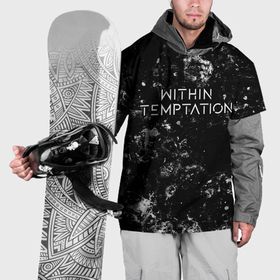 Накидка на куртку 3D с принтом Within Temptation black ice в Кировске, 100% полиэстер |  | 