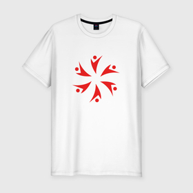 Мужская футболка хлопок Slim с принтом Символ коммуникации в Курске, 92% хлопок, 8% лайкра | приталенный силуэт, круглый вырез ворота, длина до линии бедра, короткий рукав | 