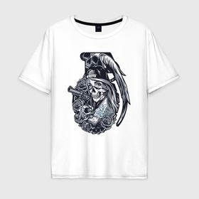 Мужская футболка хлопок Oversize с принтом Gangster grenade в Кировске, 100% хлопок | свободный крой, круглый ворот, “спинка” длиннее передней части | 
