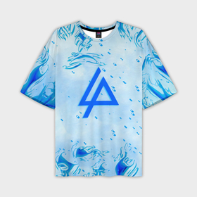 Мужская футболка oversize 3D с принтом Linkin park холодный огонь бренд ,  |  | Тематика изображения на принте: 