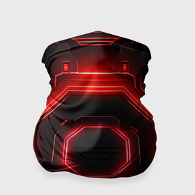 Бандана-труба 3D с принтом Nvidia style black and red neon , 100% полиэстер, ткань с особыми свойствами — Activecool | плотность 150‒180 г/м2; хорошо тянется, но сохраняет форму | Тематика изображения на принте: 