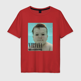 Мужская футболка хлопок Oversize с принтом Nirvana x Hasbik , 100% хлопок | свободный крой, круглый ворот, “спинка” длиннее передней части | Тематика изображения на принте: 