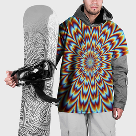 Накидка на куртку 3D с принтом Оптическая иллюзия в виде цветка в Курске, 100% полиэстер |  | Тематика изображения на принте: 