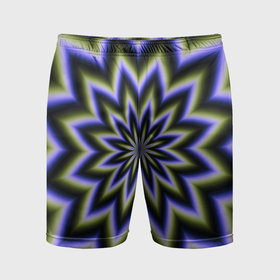 Мужские шорты спортивные с принтом Оптическая иллюзия в виде звезды в Курске,  |  | 
