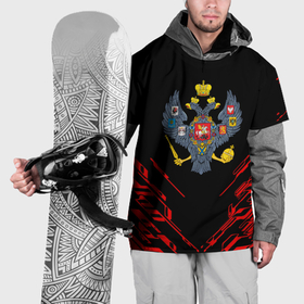 Накидка на куртку 3D с принтом Герб России спортивный стиль , 100% полиэстер |  | 