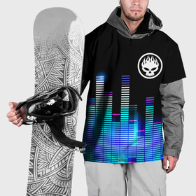 Накидка на куртку 3D с принтом The Offspring эквалайзер в Кировске, 100% полиэстер |  | Тематика изображения на принте: 