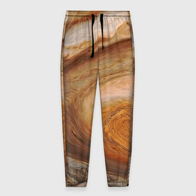 Мужские брюки 3D с принтом Волны Юпитера   star dust , 100% полиэстер | манжеты по низу, эластичный пояс регулируется шнурком, по бокам два кармана без застежек, внутренняя часть кармана из мелкой сетки | 