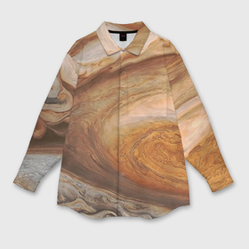 Мужская рубашка oversize 3D с принтом Волны Юпитера   star dust ,  |  | 