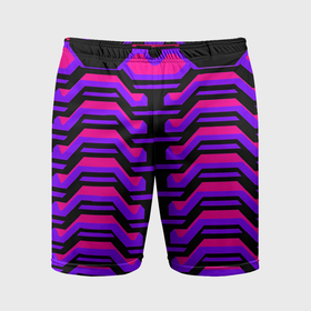 Мужские шорты спортивные с принтом Киберпанк броня фиолетовая v1 в Курске,  |  | 