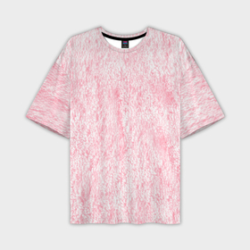 Мужская футболка oversize 3D с принтом Розовая плюшевая мягкая текстура в Белгороде,  |  | 