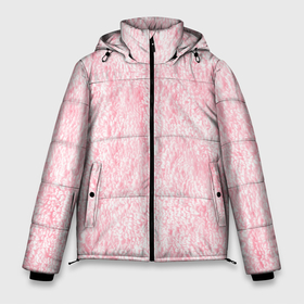 Мужская зимняя куртка 3D с принтом Розовая плюшевая мягкая текстура в Санкт-Петербурге, верх — 100% полиэстер; подкладка — 100% полиэстер; утеплитель — 100% полиэстер | длина ниже бедра, свободный силуэт Оверсайз. Есть воротник-стойка, отстегивающийся капюшон и ветрозащитная планка. 

Боковые карманы с листочкой на кнопках и внутренний карман на молнии. | 