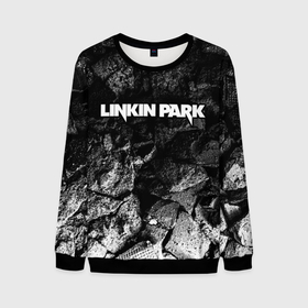 Мужской свитшот 3D с принтом Linkin Park black graphite , 100% полиэстер с мягким внутренним слоем | круглый вырез горловины, мягкая резинка на манжетах и поясе, свободная посадка по фигуре | 