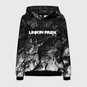 Мужская толстовка 3D с принтом Linkin Park black graphite , 100% полиэстер | двухслойный капюшон со шнурком для регулировки, мягкие манжеты на рукавах и по низу толстовки, спереди карман-кенгуру с мягким внутренним слоем. | 