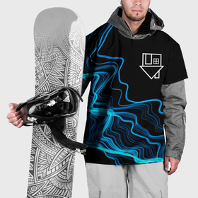 Накидка на куртку 3D с принтом The Neighbourhood sound wave в Кировске, 100% полиэстер |  | 