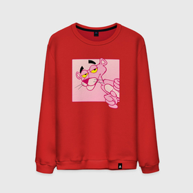 Мужской свитшот хлопок с принтом Розовая пантера из мультфильма в Курске, 100% хлопок |  | Тематика изображения на принте: 
