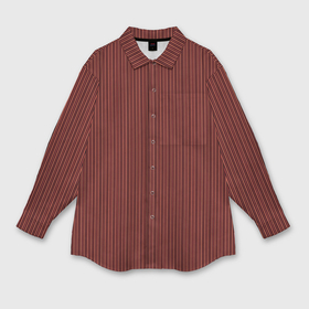 Мужская рубашка oversize 3D с принтом Тёмно красный в тонкую полоску в Санкт-Петербурге,  |  | 