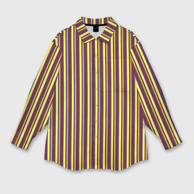 Мужская рубашка oversize 3D с принтом Жёлто бордовый вертикальные полосы в Курске,  |  | 