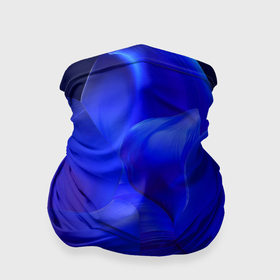 Бандана-труба 3D с принтом Неоновый синий цветок в Петрозаводске, 100% полиэстер, ткань с особыми свойствами — Activecool | плотность 150‒180 г/м2; хорошо тянется, но сохраняет форму | 